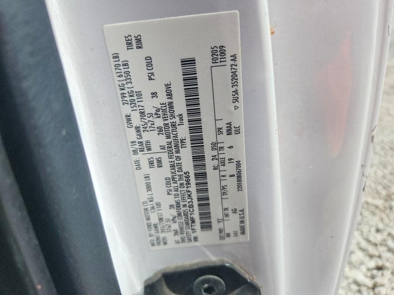 2018 FORD F150 12