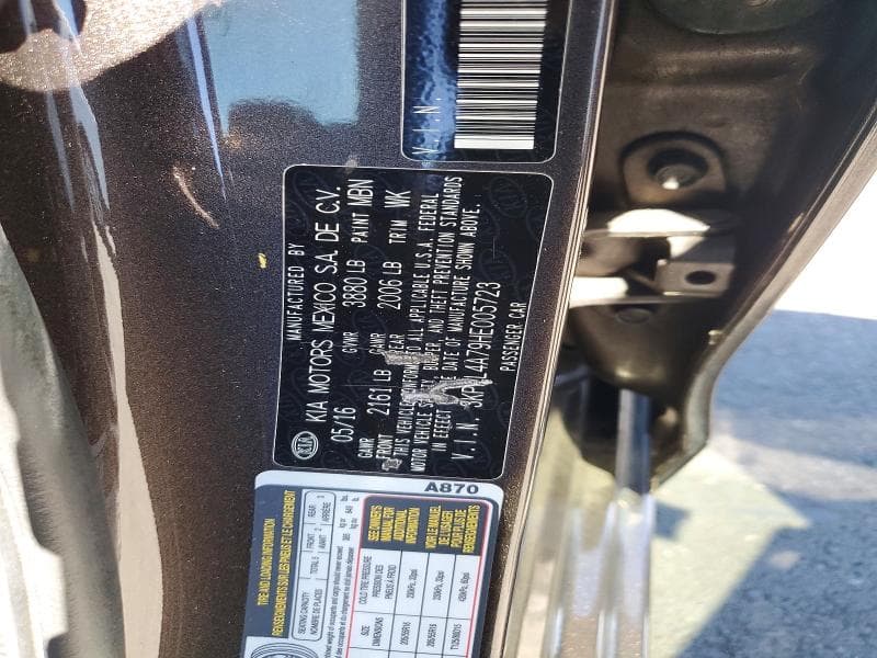 2017 KIA FORTE LX 12