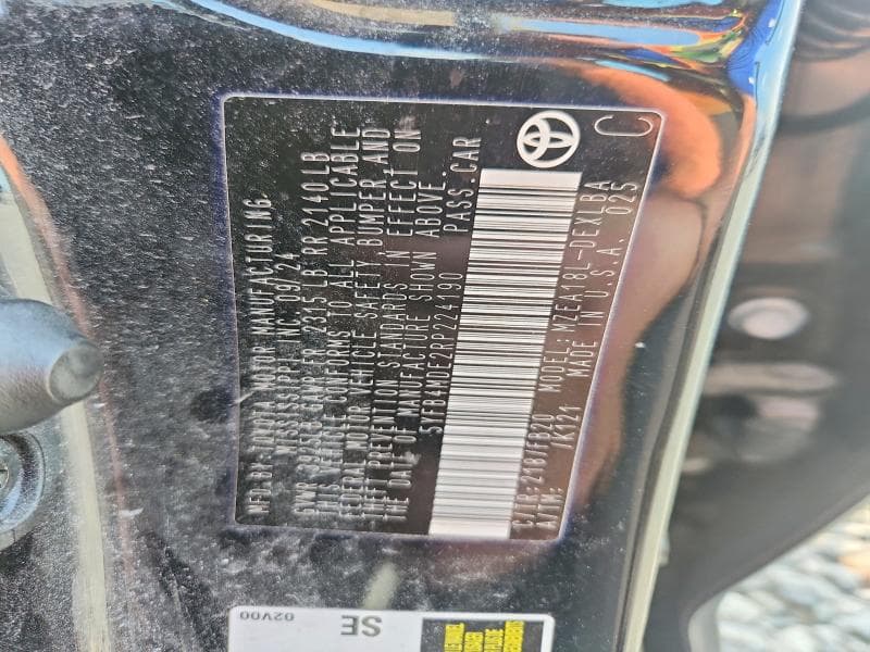2024 TOYOTA COROLLA LE 12