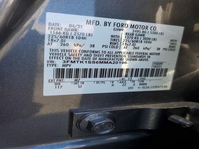 2021 FORD MUSTANG MACH-E SELECT 14