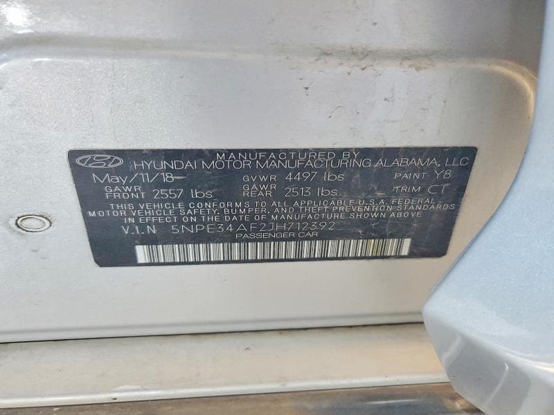 2018 HYUNDAI SONATA SPORT+ 12