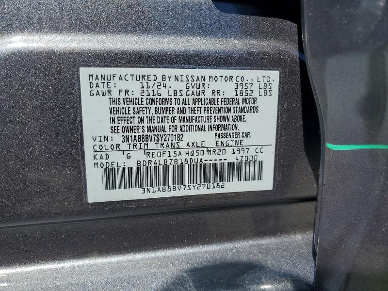 2025 NISSAN SENTRA S 13