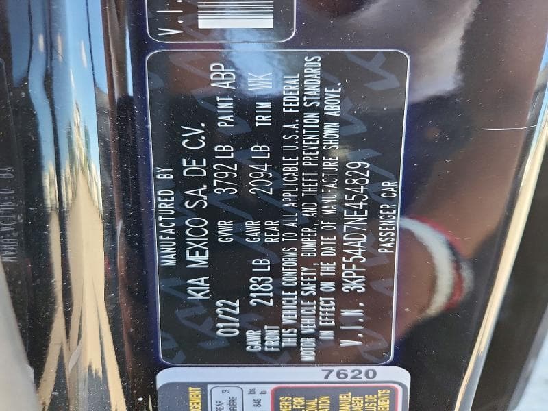 2022 KIA FORTE GT LINE 12
