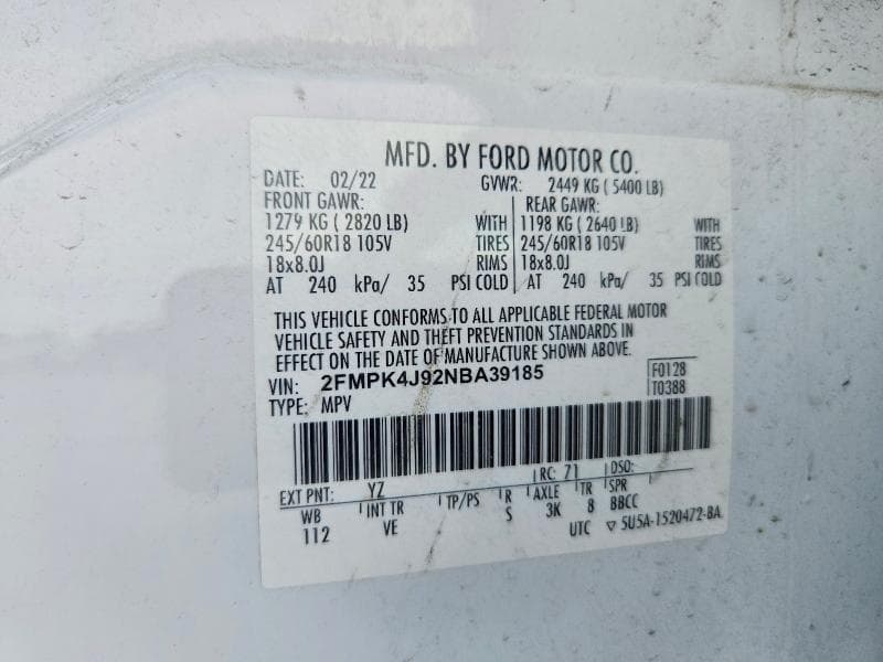2022 FORD EDGE SEL 13