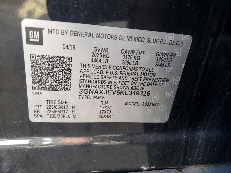 2019 CHEVROLET EQUINOX LT 13