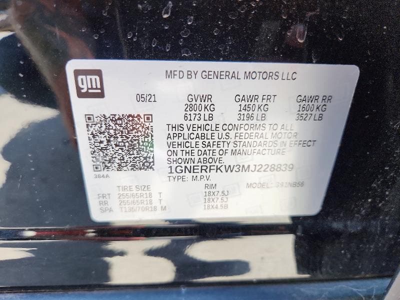2021 CHEVROLET TRAVERSE LS 13