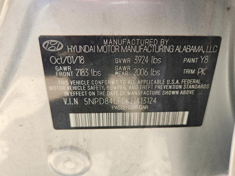 2019 HYUNDAI ELANTRA SE 13