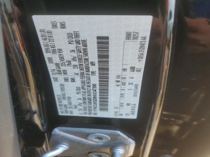 2017 FORD ESCAPE SE 12