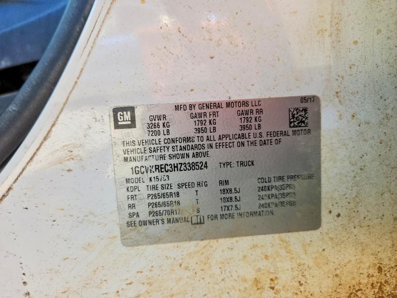2017 CHEVROLET SILVERADO K1500 LT 13