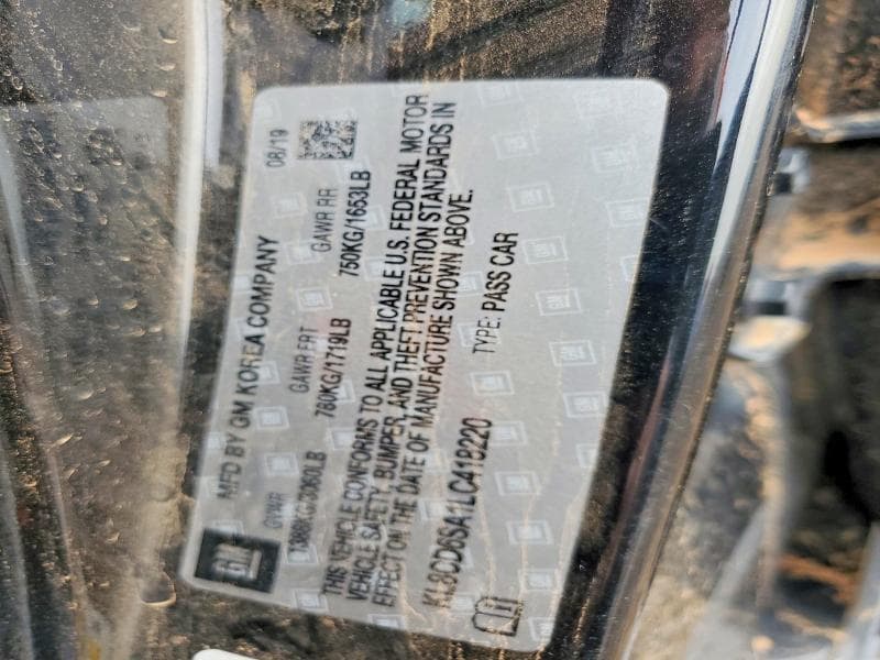 2020 CHEVROLET SPARK 1LT 13