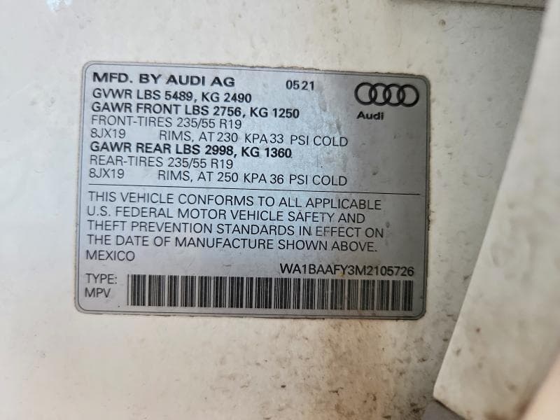 2021 AUDI Q5 PREMIUM PLUS 13