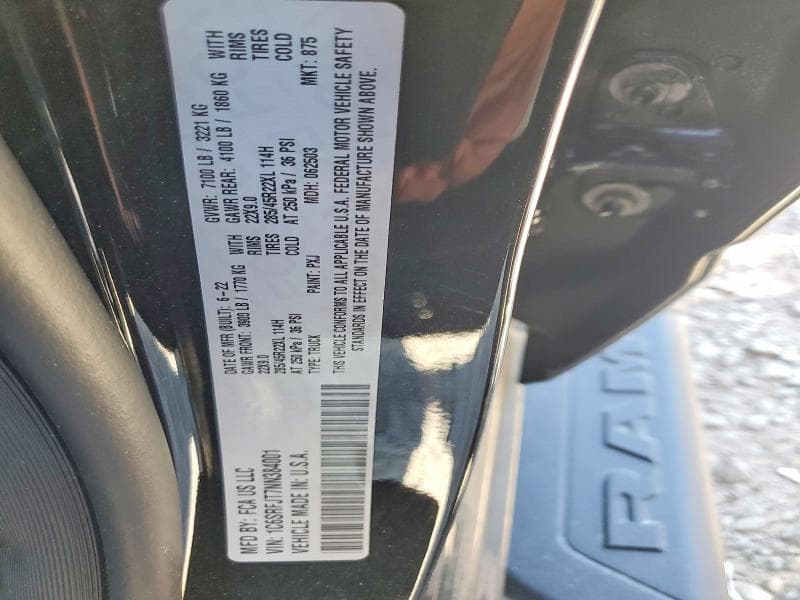 2022 RAM 1500 LARAMIE 12