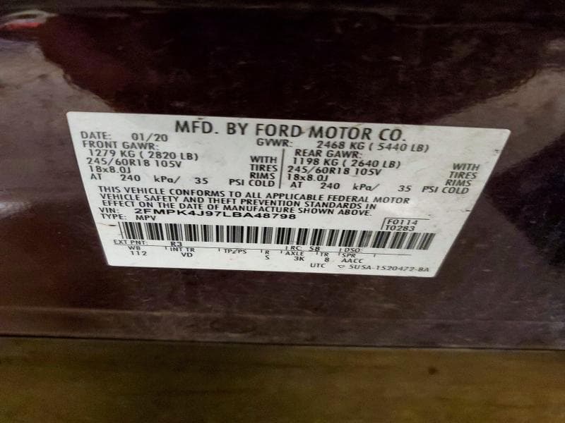 2020 FORD EDGE SEL 13