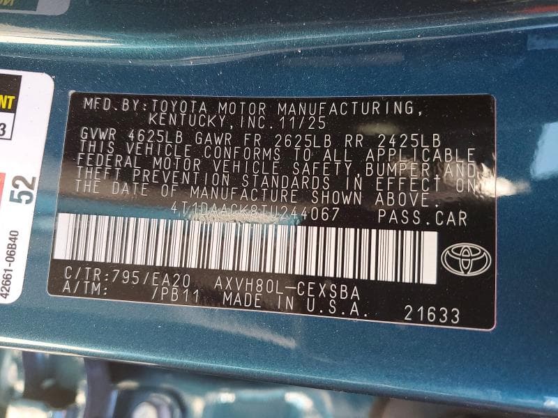 2026 TOYOTA CAMRY SE 13