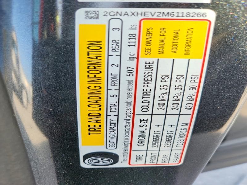 2021 CHEVROLET EQUINOX LS 12