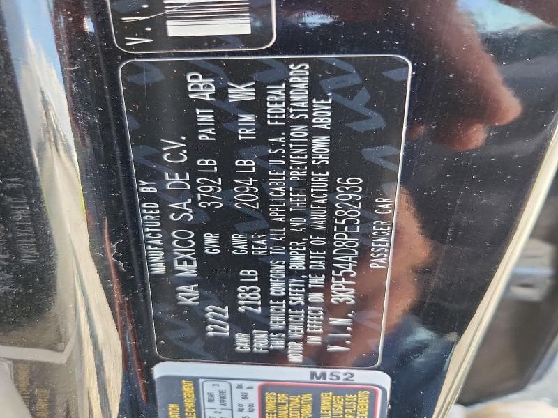 2023 KIA FORTE GT LINE 12