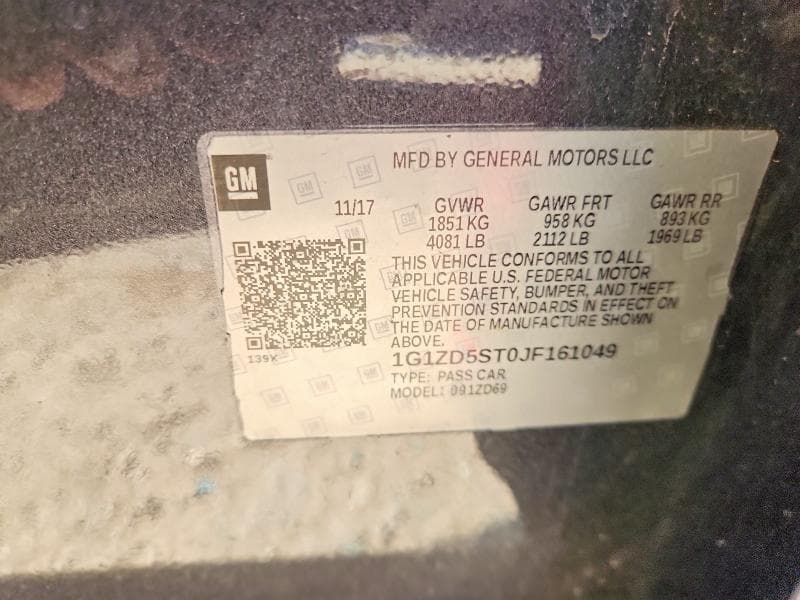 2018 CHEVROLET MALIBU LT 12
