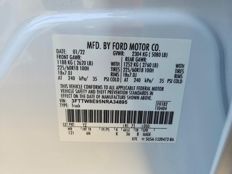 2022 FORD MAVERICK XL 12