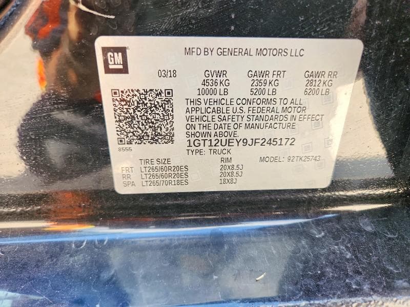 2018 GMC SIERRA K2500 DENALI 12
