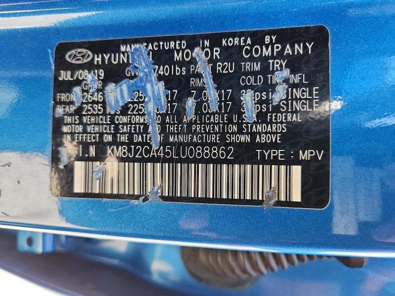 2020 HYUNDAI TUCSON SE 13