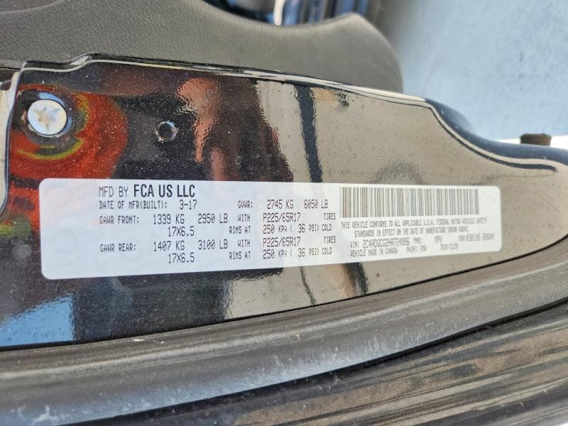 2017 DODGE GRAND CARAVAN SXT 13