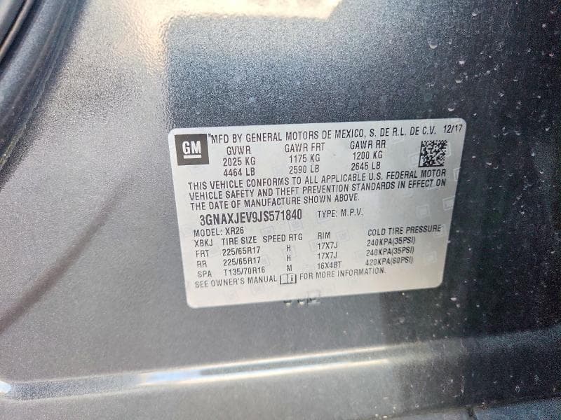 2018 CHEVROLET EQUINOX LT 13