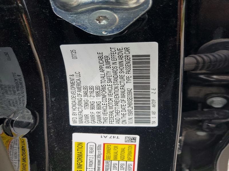 2025 HONDA CIVIC SPORT 12