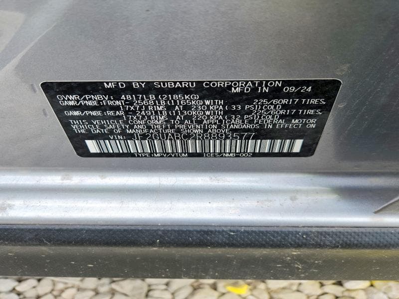 2024 SUBARU CROSSTREK 14