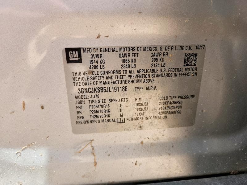 2018 CHEVROLET TRAX LS 13