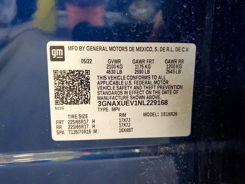 2022 CHEVROLET EQUINOX LT 14