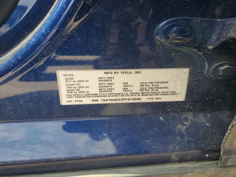 2023 TESLA MODEL Y 12