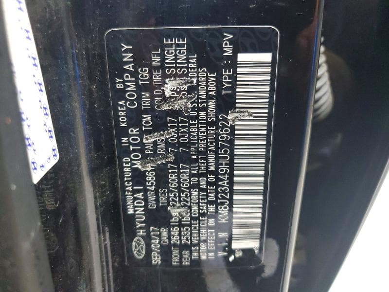 2017 HYUNDAI TUCSON SE 14