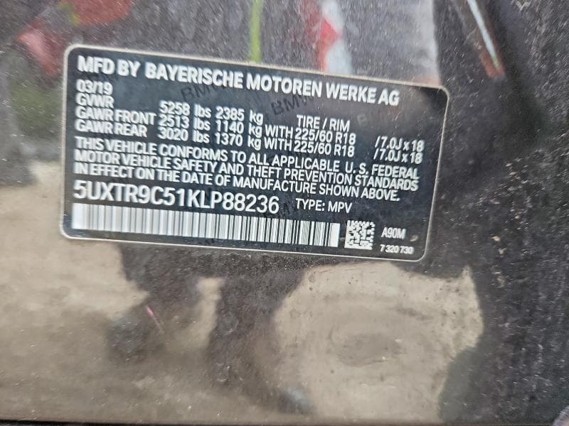 2019 BMW X3 XDRIVE30I 13
