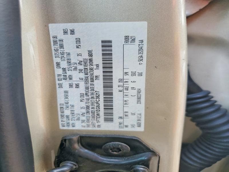 2018 FORD F150 SUPERCREW 12