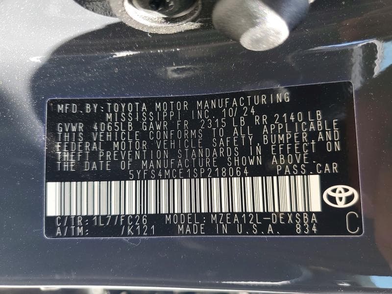 2025 TOYOTA COROLLA SE 12