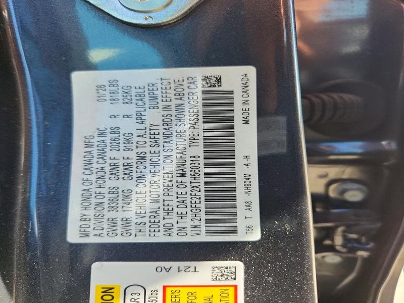 2026 HONDA CIVIC LX 12
