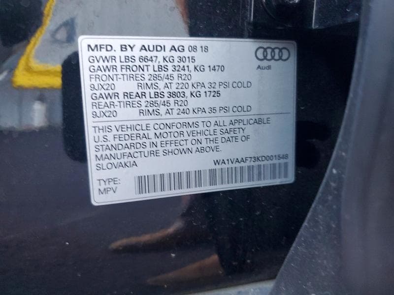 2019 AUDI Q7 PRESTIGE 12