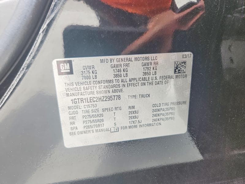 2017 GMC SIERRA C1500 13