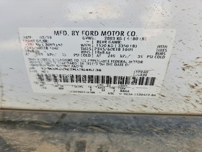 2019 FORD EXPLORER XLT 13