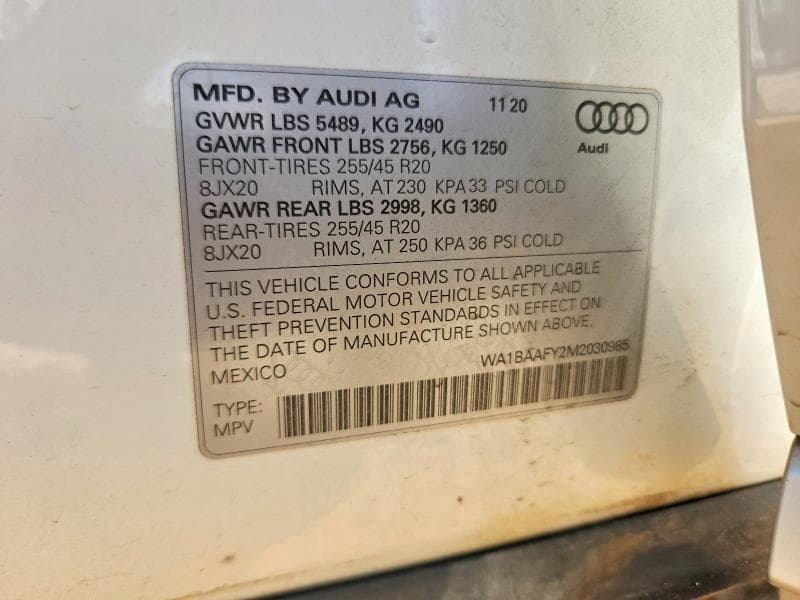 2021 AUDI Q5 PREMIUM PLUS 14
