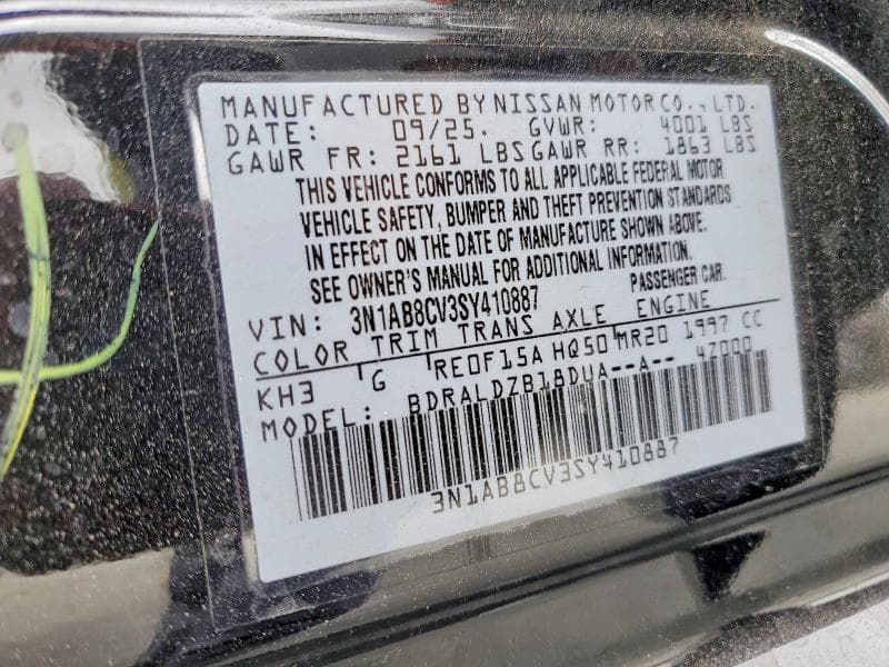 2025 NISSAN SENTRA SV 12