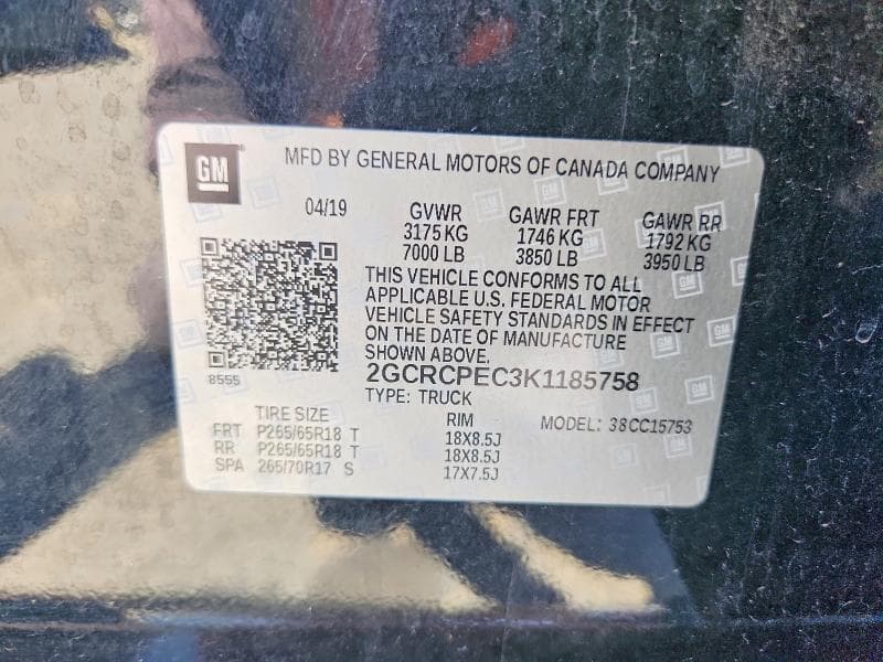 2019 CHEVROLET SILVERADO LD C1500 LT 12