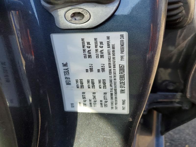 2020 TESLA MODEL 3 12
