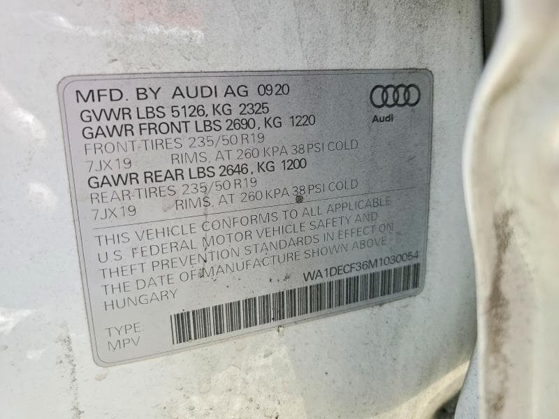 2021 AUDI Q3 PREMIUM S LINE 45 13
