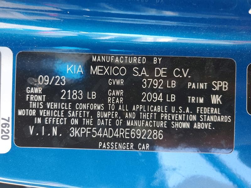 2024 KIA FORTE GT LINE 12
