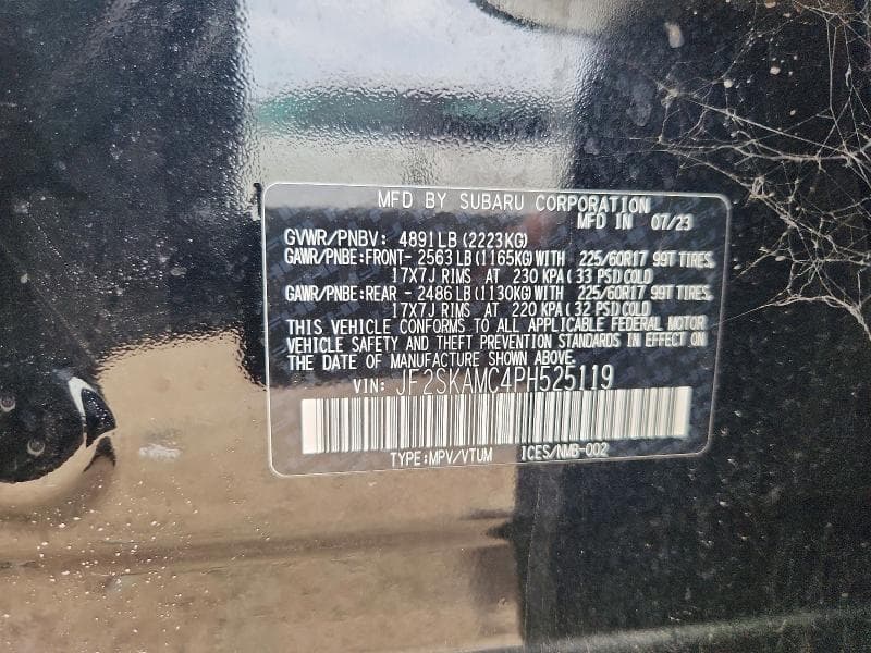 2023 SUBARU FORESTER WILDERNESS 12