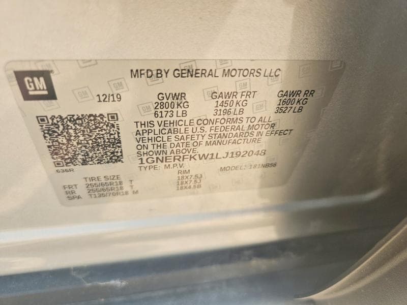 2020 CHEVROLET TRAVERSE LS 12