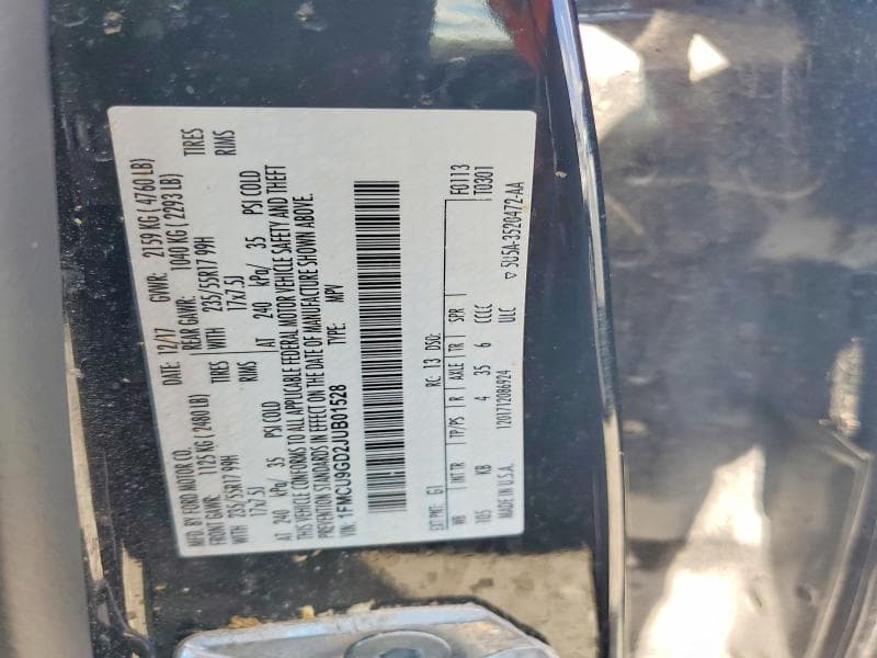2018 FORD ESCAPE SE 13