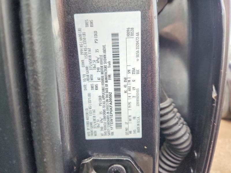 2019 FORD F150 SUPERCREW 12