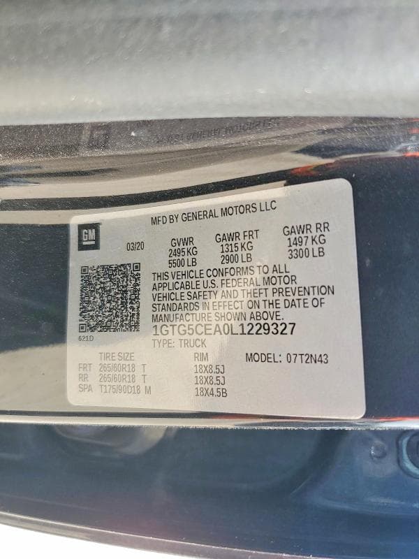 2020 GMC CANYON SLE 12